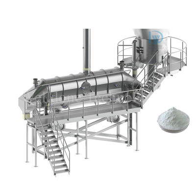 Sécheuse de lit à fluide à vibration continue certifiée GMP pour le séchage des grains de blé
