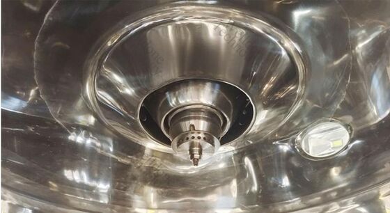 Sécheuse à pulvérisation à deux buses fluides personnalisée de qualité alimentaire SUS316L avec une efficacité de séchage de 70% pour le lait et la poudre d'œuf