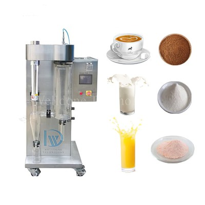Mini séchoir à pulvérisation de laboratoire avec régulation de la température de 30 à 300 °C, capacité d'évaporation de 1 kg/h et faible bruit (< 50 dB)